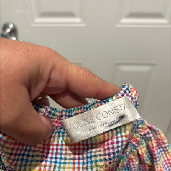 CAROLINE CONSTAS RAINBOW Bardot Crop Top - Picture 5 of 5